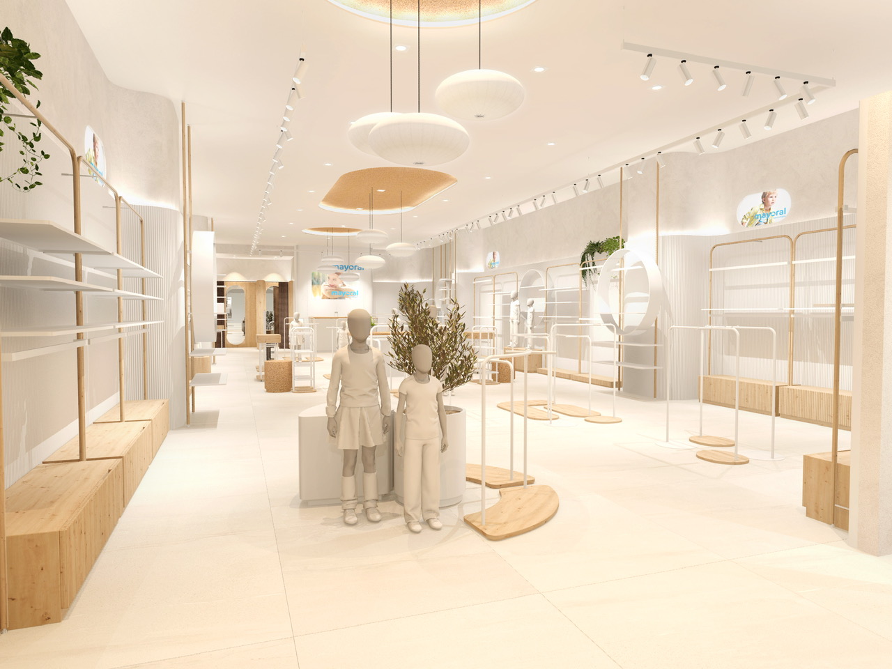 Diseño retail para Mayoral. Diseño orgánico